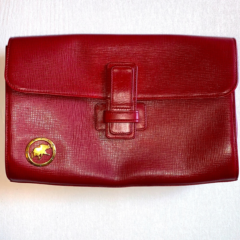 Hunting world clutch bag full leather